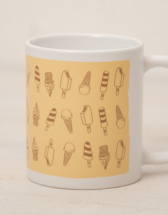 Eis - Tasse - Gelb