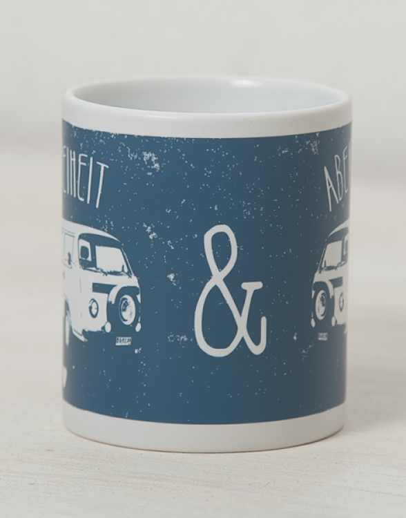 Freiheit & Abenteuer - Tasse - Blau