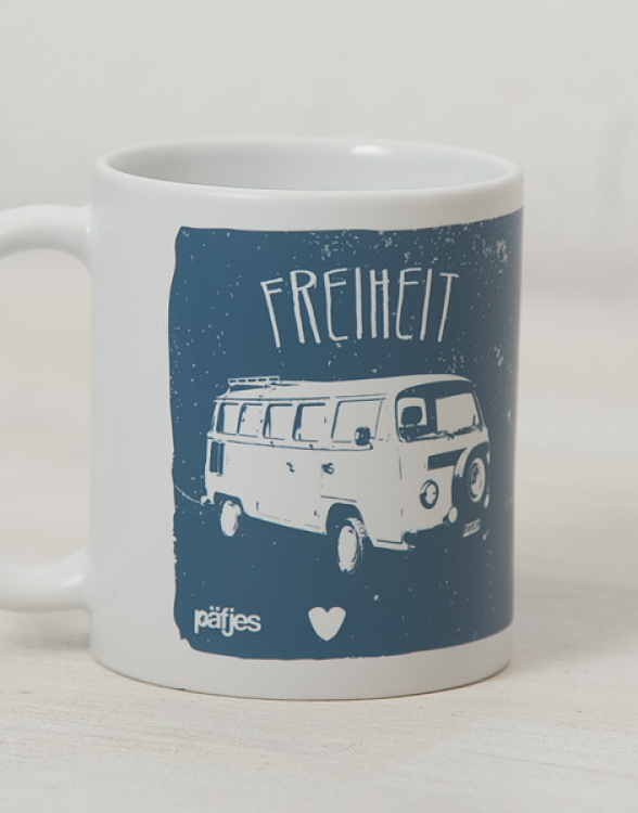 Freiheit & Abenteuer - Tasse - Blau