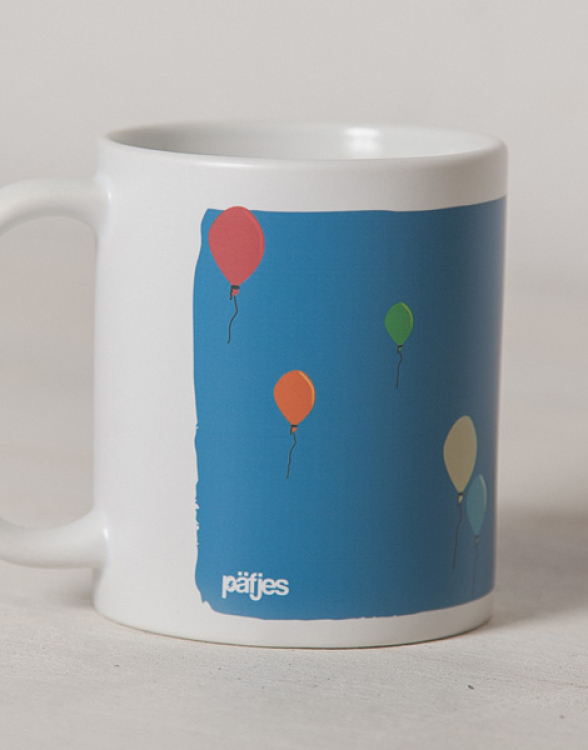 Ronny der Raketen-Bär - Tasse - Blau