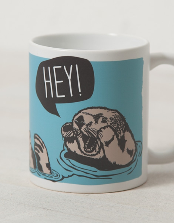 Hey Otter Oskar - Tasse - Blau