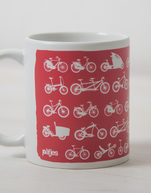 Radfahren ist schön - Tasse - Rot