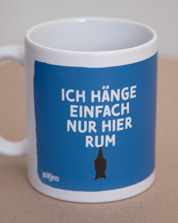 päfjes - Der Graf / Fledermaus Vampir - Tasse - Blau