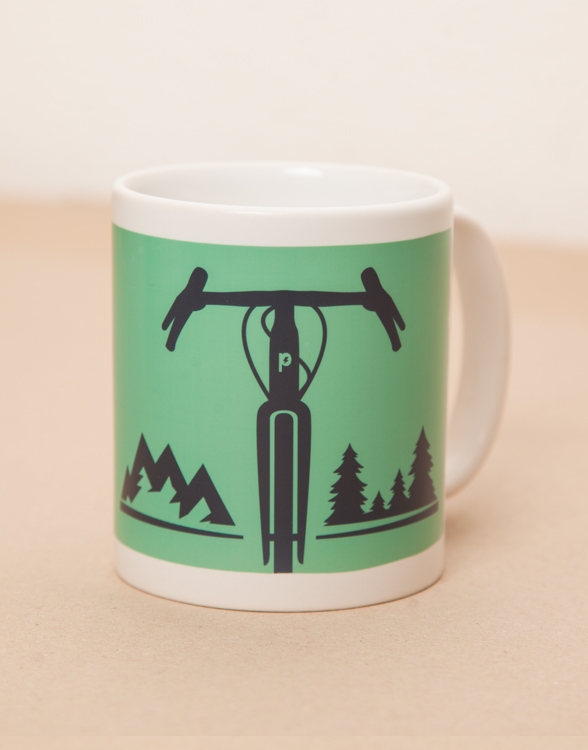 Gravel "Radfahren ist schön" - Tasse - Mint