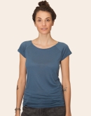 päfjes - Doris Blanko V2 - Fair gehandeltes Basic Frauen T-Shirt mit TENCEL™ Lyocell - DoveBlue