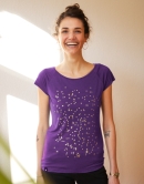 päfjes - Konfetti V2 - Fair gehandeltes Frauen T-Shirt mit TENCEL™ Lyocell - Lila
